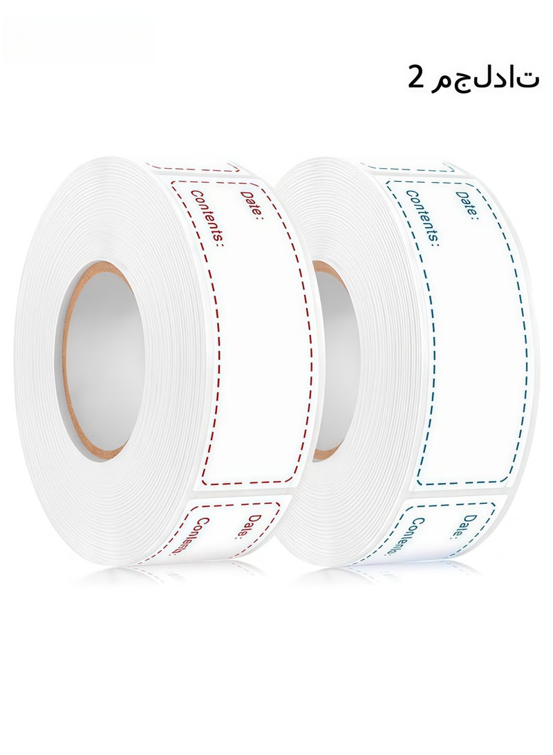 الاستخدامات - ملصقات الطعام سهلة التنظيف والإزالة للحفلات والمطاعم والمطابخ المنزلية والفنادق والوجبات السريعة وأكثر من ذلك، مما يحافظ على مخزن الطعام الخاص بك منظمًا ويضمن دوران الطعام المناسب. - Image 1